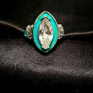 Turquoise CZ Ring